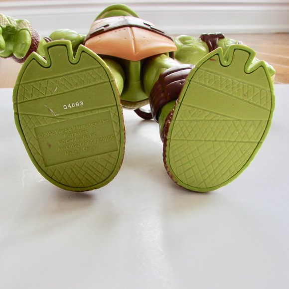 Michelangelo Teenage Mutant Ninja Turtle TMNT 10" Action Figure 2012 Playmates - Picture 12 of 16